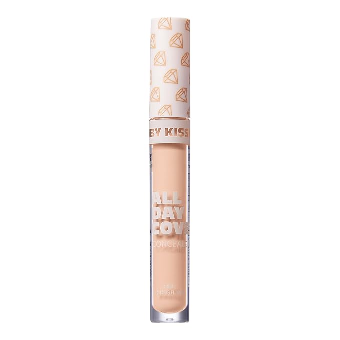 Ruby Kisses All Day Concealer Lightweight Full Coverage Multi-Use Concealer 0.13 Fl Oz (Fair Ivory)