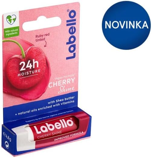 3 LABELLO CHERRY FRUITY SHINE LIP BALM STICK CARE BEAUTY SOFT SMOOTH SPF 10 NEW