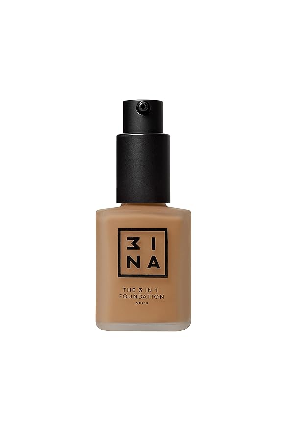 3INA The 3-In-1 Foundation 218 - Vegan Formula - Combination Of Primer, Concealer And Foundation - Medium Coverage - Natural Finish - Perfect For Covering Lines And Blemishes - Long Lasting - 1.01 Oz