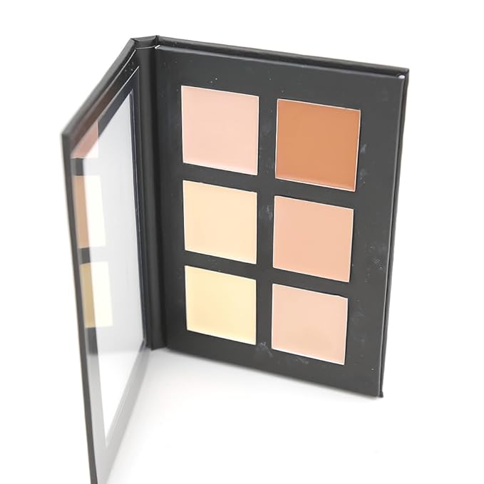 6 color Contour Cream Kit foundation mattle Sculpt Enhance Features (Light)