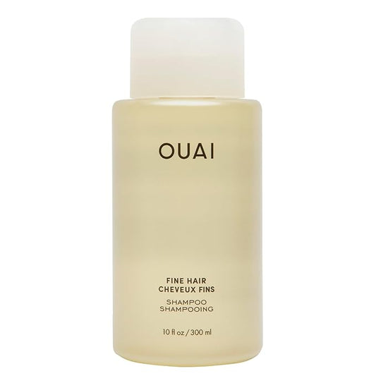 OUAI Fine Shampoo - Volumizing Shampoo with Strengthening Keratin, Biotin & Chia Seed Oil for Fine Hair - Delivers Clean, Weightless Body - Paraben, Phthalate & Sulfate Free Hair Care (10 Fl Oz)