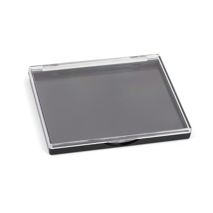 AJLTPA Magnetic Makeup Palette with Clear Top, 5 Pack Empty Eyeshadow Palettes depots Travel Storage Box for DIY Cosmetics Bronzer Highlights Powder (Small Palette - 4.8" x 4")