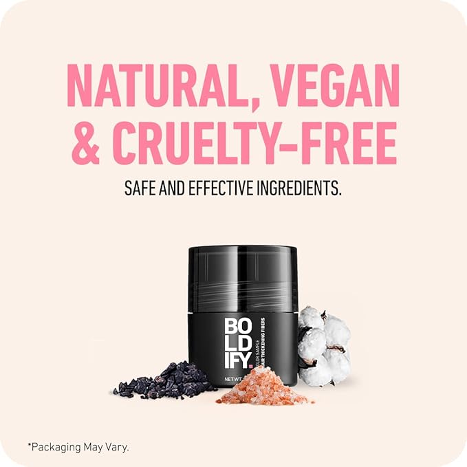 Boldify Hair Fibers Color Sample Kit - Fill In Thinning and Fine Hair for an Instantly Fuller, Thicker Look - 14 Shades for Women & Men - Grays