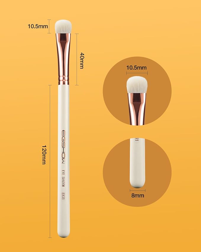 Eyeshadow Brush, EIGSHOWBEAUTY Professional Eye Shadow Brush with Saikoho Goat Hair, Premium Eye Makeup Brush For Blending, Smudging, Shading (E831)