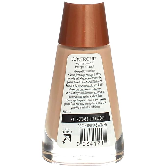 Cover Girl 00417 145wrmbei Warm Beige Clean Liquid Make Up
