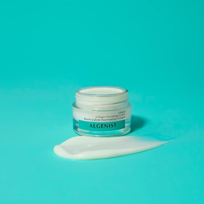Algenist GENIUS Collagen Nourishing Lip Balm - Vegan Collagen Lip Balm to Help Soothe Dryness for Smooth, Soft, Supple Lips (15ml)