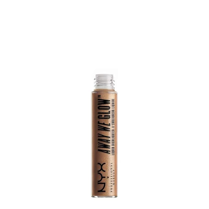 NYX Professional Makeup Away We Glow Liquid Highlighter, Gold Rush, 0.22 Fluid Ounce