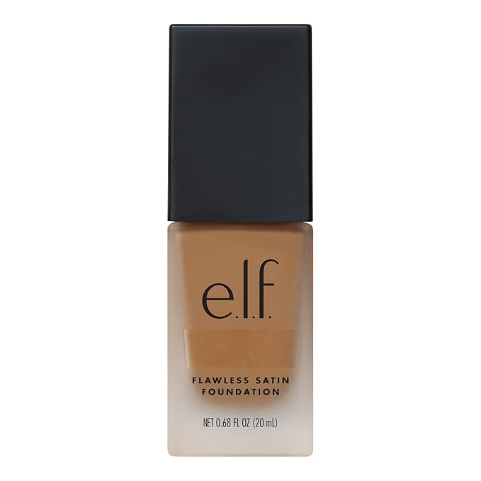 e.l.f. Flawless Finish Foundation, Lightweight & Medium Coverage, Semi-Matte Finish, Linen, 0.68 Fl Oz (20mL)
