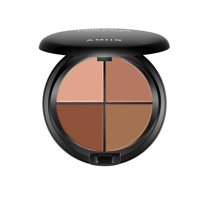 Color Correcting Concealer Cream Full Coverage Professional Makeup Palette Flawless Face Contour, Medium to Dark