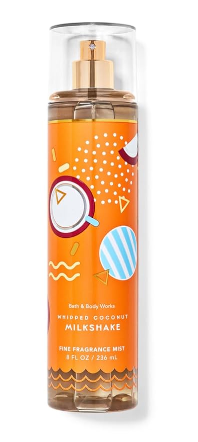 White Barn - Bath and Body Works - Gift Set 2 Piece Bundle - with Gift Bag HELLO GORGEOUS (Whipped Coconut Milkshake)