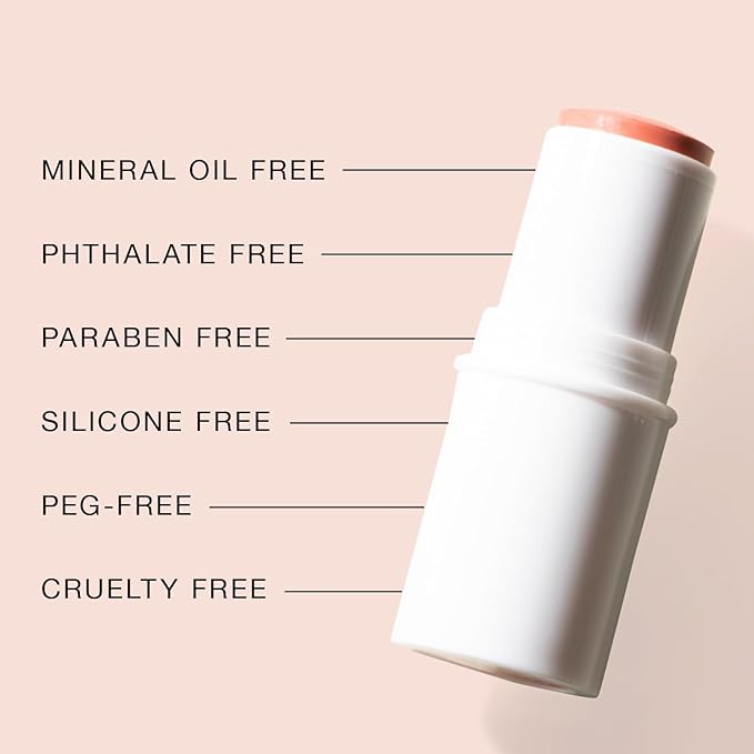 BOOM Beauty Boom Stick Golden Peach: 3-in-1 Cream Blush Stick for Eyes, Lips & Cheek, Long-Wearing Blend & Build Color Vegan Lipstick Pen for All Skin