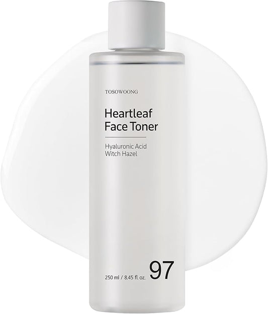 Heartleaf Face Toner with 970,200ppm Heartleaf Water, Centella, Hyaluronic Acid, Witch Hazel, Trouble Care, Acne-Prone, Calming, Hydrating, Purifying, Korean Skin Care, 250ml, 8.45 fl.oz.