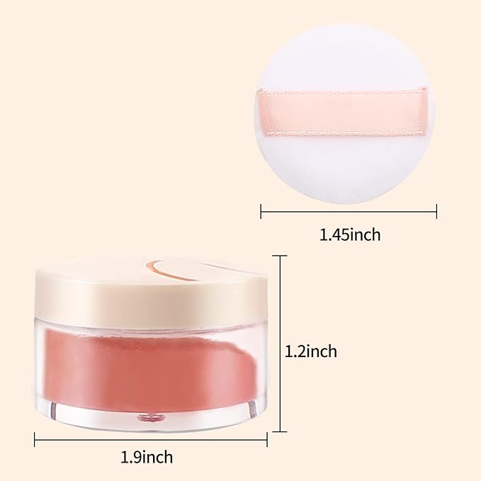 Boobeen Matte Blush Powder Makeup Loose Powder Face Blushes Single Color Blush Rouge Powder Natural Pink Blush for cheeks, Easily Blends, Smoothly with Satin Matte Look