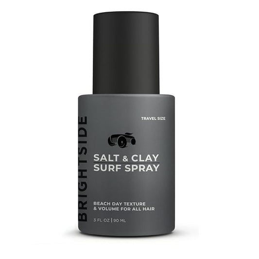 Salt & Clay Surf Spray - Hair Texturizing & Volumizing Spray - Travel Size TSA (3oz) - Sea Salt & Epsom Salt, Natural Clay Blend, Silica, & Green Tea - Beach Style For All Hair Types