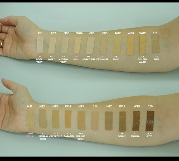 FARMASi Vfx Pro Foundation, Full Coverage Liquid Cream, Lightweight Long Lasting Coverage, Breathable Skin Moisturizer with Color True Matte Blending, Face Makeup, 1 fl. oz / 30 ml - Neutral Light 11