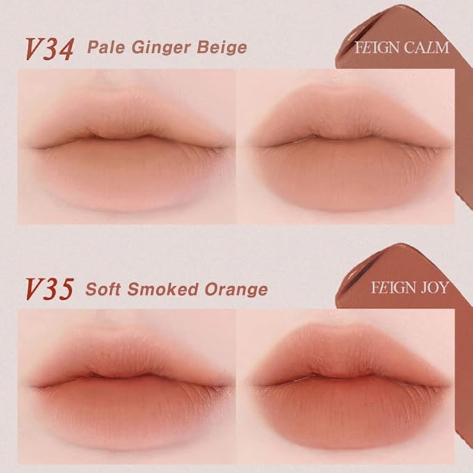BBIA Last Velvet Tint - Soft & Creamy Matte Finish Lip Stain, Blur Effect with Velvety Texture, Long-Lasting, High Pigment, Lightweight, Non-Drying, Vegan, Korean Lip Makeup (V34 FEIGN CALM)