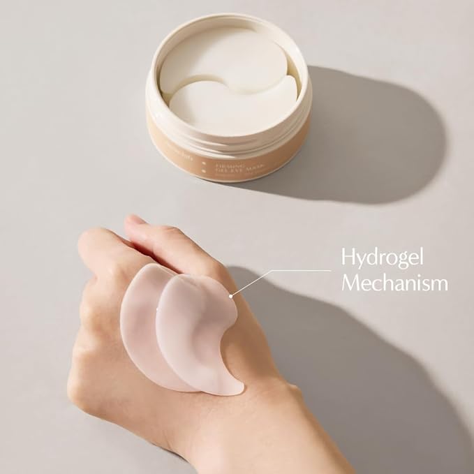 Firming Gel Eye Mask 60ea (30pairs) - Refreshing Hydrogel Eye Patch with Collagen, Peptide, Rice Ceramide, Lactobacillus Ferment for a Firm Eye Area, Reduces Fine Lines, Eye Bags, Puffy Eye