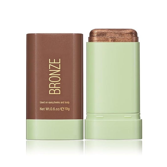 Multi-Purpose Makeup Blush Stick, 3-in-1 Beauty Tinted Solid Blush Stick For Cheeks, Lips And Eyes Waterproof Natural Cream Blush Stick With Long-Lasting Moisturizing Formula (#4Beach Glow)