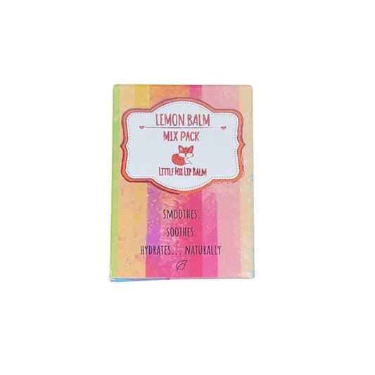 Mix Pack. Lemon Balm Organic Lip Balm for Cold Sores, 100% Plant Based, 3 x 0.16 Ounces Tubes, Lemon Balm, Lemon Balm & Tea Tree, Lemon Balm & Peppermint