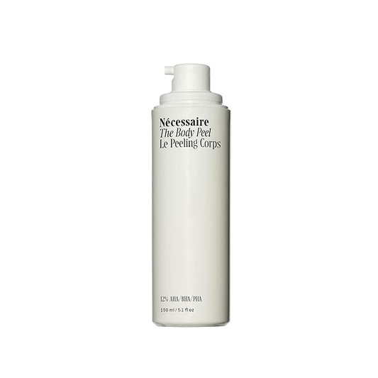 Nécessaire The Body Peel. Resurfacing Serum for KP, Ingrowns, Strawberry Skin and Discoloration. 10% AHA, 1% BHA, 1% PHA, Peeling Peptide. Dermatologist-Tested. Hypoallergenic. Non-Comedogenic. 150ml