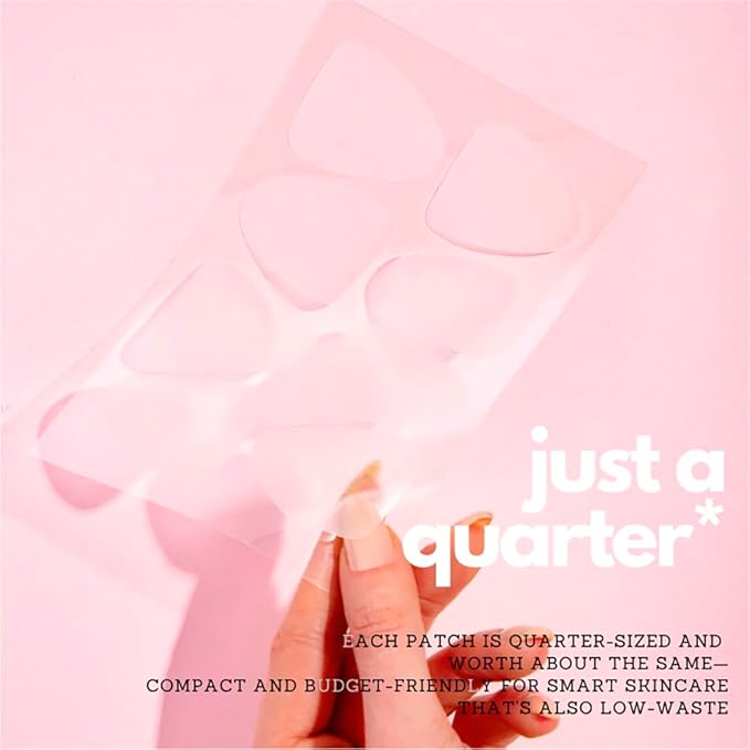 Smoothing Triangle Wrinkle Patches Set - 80 Facial Tapes for Targeted Fine Line & Crease Flattening - Forehead, Crow’s Feet, Frown Lines Overnight Repair