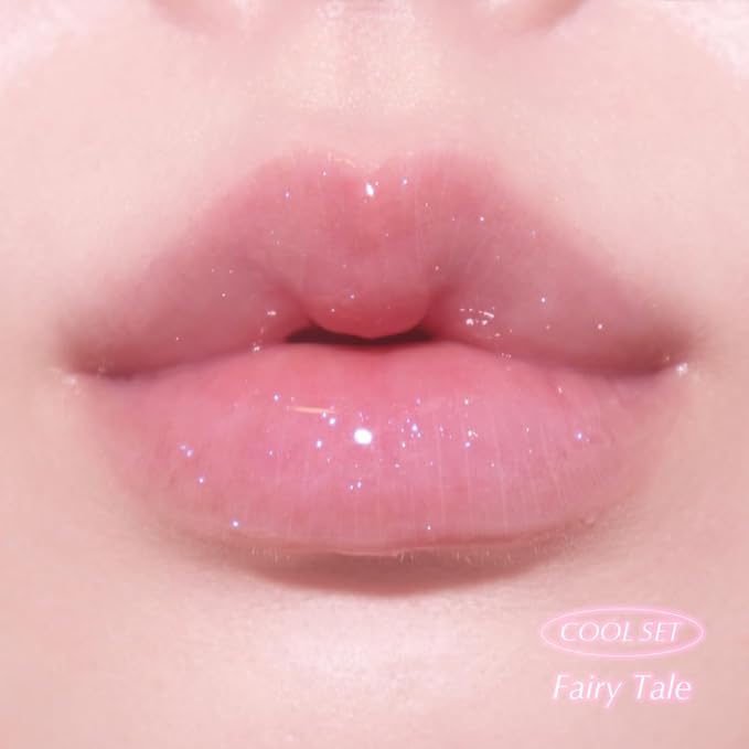 Keep In Touch Jelly Plumper Tint: Tea & Twinkle | Non-Sticky, Long-Lasting Lip Gloss | Vegan and Cruelty-Free Korean Lip Tint (Fairy Tale)