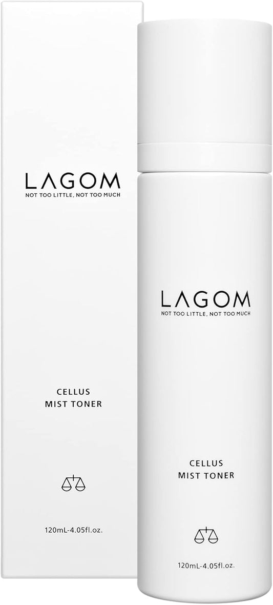 LAGOM Cellus Mist Toner Natural Moisturizing Spray, pH Balance, Subacid, Alcohol-Free, Zero-Irritation, Fragrance-Free, Facial Serum 4.05 Fl Oz