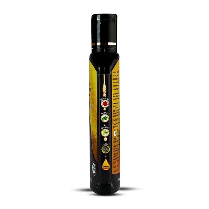 Kerala Ayurveda Kesini Hair Oil (3.38 fl oz) | Herbal Blend with Bacopa, Hibiscus, Amla, Indigo, Castor & Coconut Oil | Deeply Nourishes Dry Scalp & Strengthens Hair | Paraben-Free, Mineral Oil-Free