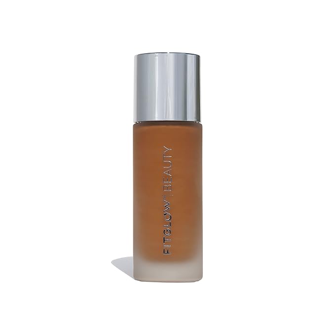 Fitglow Beauty - Natural Foundation+ Photo-Filtering Foundation | Vegan, Woman-Owned Clean Beauty (F6.7 - Rich Warm, Golden Undertones)