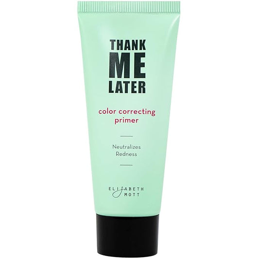 Elizabeth Mott Thank Me Later Color Correcting Face Primer w Niacinamide, Neutralizes Uneven Skin Tone and Facial Redness - Grips Makeup for Long-Lasting Wear and a Hydrating Glow - Cruelty-Free, 30 g