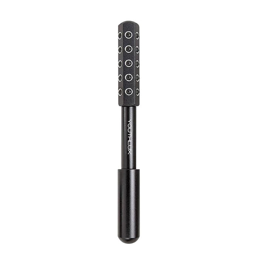 Radiance Roller – Germanium Stone Facial Massage Tool for Lifting, Sculpting, De-Puffing, Glow Boost, Energizing & Cooling Effect (Black)