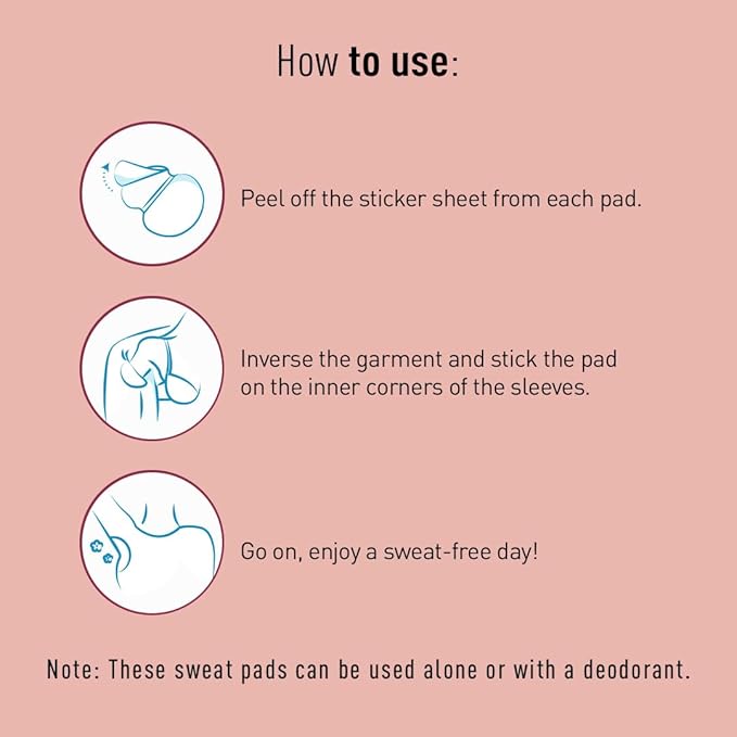 Sirona Under Arm Sweat pads - 12 pads