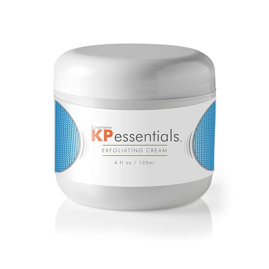 KP Essentials - Keratosis Pilaris Exfoliating Cream - Clear Red Bumps on Thighs and Arms For Confident Clear Skin - 4oz (1 Bottle)