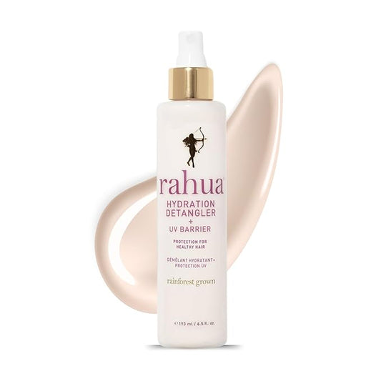 Rahua Hydration Detangler Spray + UV Barrier, 6.5 Fl Oz, Detangling Leave in Hair Care Softens Hair, Smooths Frizz, Supports Breakage & Damage, Conditioning for Brushable Shiny Hair, All Hair Types