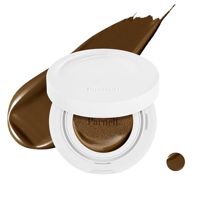 Parnell Cicamanu Serum Cushion 51W Plum Truffle0.52 fl oz | Hydrating Serum Foundation for Soothing, Pore Blurring & Radiant Glass Skin | Lightweight Korean Cushion for Sensitive Skin | K-Beauty