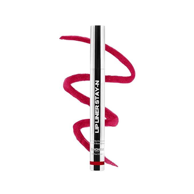 Sacheu Lip Liner STAY-N Peel Off Lip Stain — Long Lasting Matte Lip Tattoo Transfer Proof Lipstain Infused with Hyaluronic Acid & Vitamin E for All Skin Types — Vegan & Cruelty-Free, getREDy