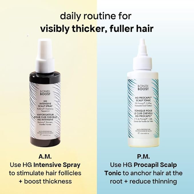 BONDIBOOST Procapil Scalp Treatment [4.23 fl oz], Daily Leave In Treatment for Thinning Hair + Anchor Hair, Scalp Serum for Thicker Hair with Procapil, Rosemary & Biotinoyl Tripeptide-1, Sulfate-Free
