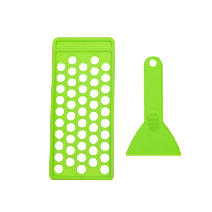 Beaupretty Lip Balm Filling Tray and Spatula Set Lip Balm Crafting Kit Instantly Fills 50 Standard 15mm width Tubes Lip Balm Containers