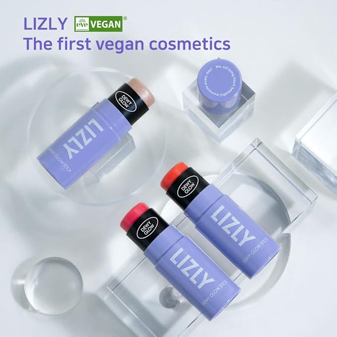 Vegan Blush Stick Multi Balm Cheek Stick Korean Make Up Dewy Glow Balm Stick sonrojo (02 Pink)
