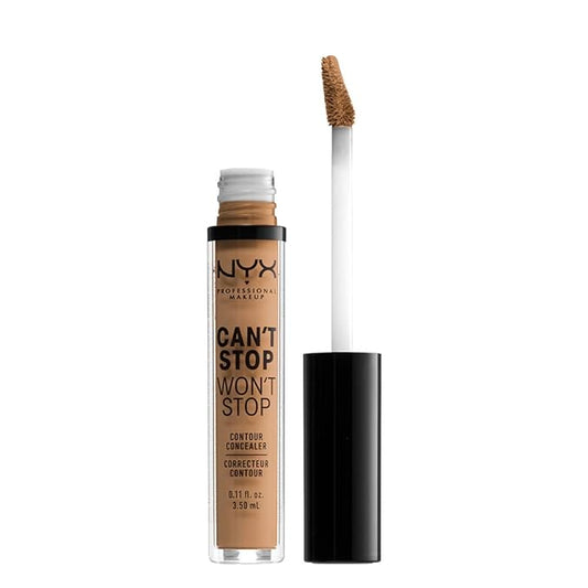 NYX PROFESSIONAL MAKEUP Can't Stop Won't Stop Contour Concealer, 24h Full Coverage Matte Finish - Golden Honey
