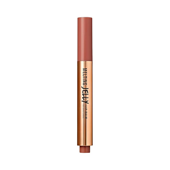 KISS NEW YORK Professional Melting Jelly Lip Balm, High Shine & Moisturizing Lip Stick, Long Lasting, Plumping Effect Look, Non-Sticky & Not Cakey, Easy Application & Natural Coverage (Chili Mango)