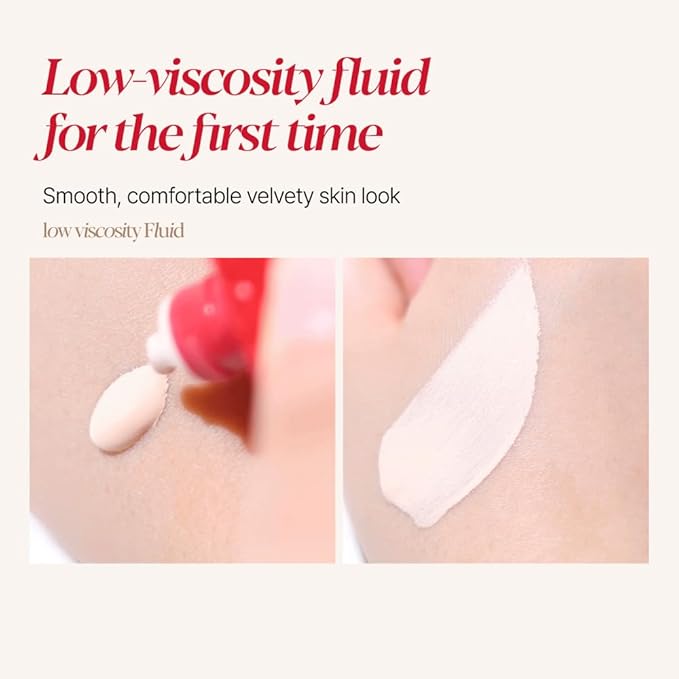 Espoir Be Velvet Fluid Foundation #21 Ivory 1.05oz | Luxurious Velvet Finish | Thin, Dense Coverage Matte Foundation | Long-Lasting Hydrated Radiance Liquid Foundation | Korean makeup Foundation