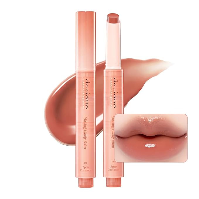 Dasique Melting Candy Balm (#02 Apple Cinnamon) | Glossy Balm | Moisturizing | For dry Lips | Vegan