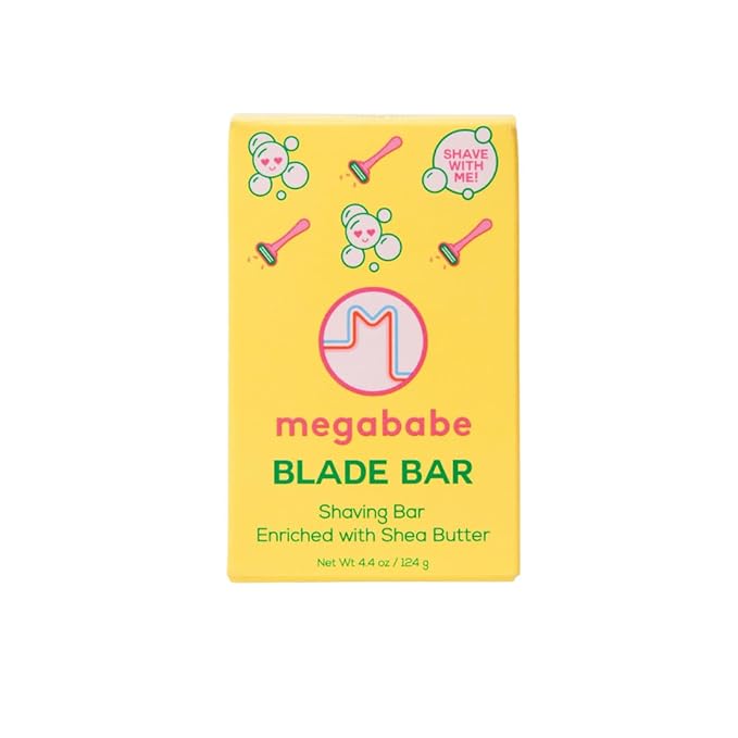 Megababe Blade Bar | Shaving Bar Enriched with Shea Butter | Hydrating for All Skin Types | 4.4 oz