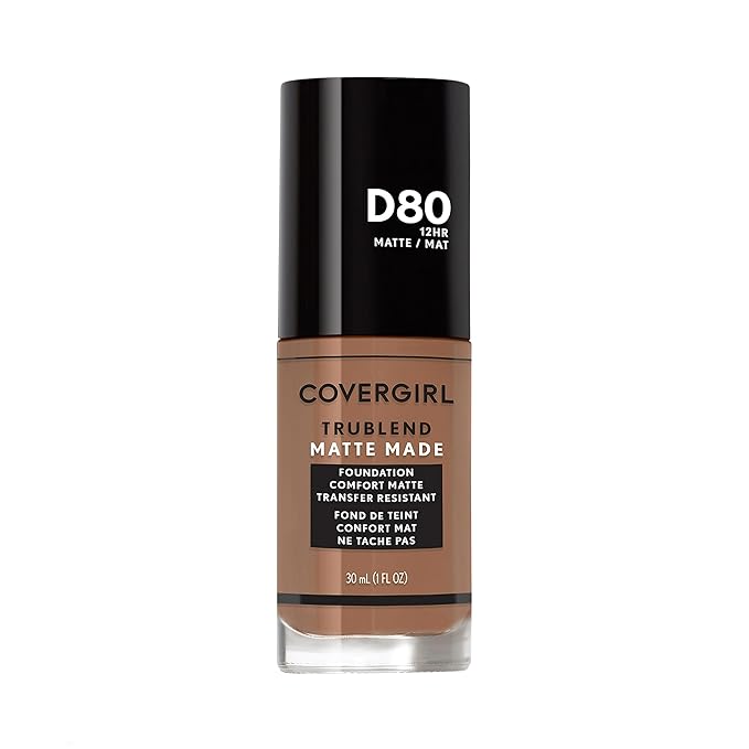 COVERGIRL TruBlend Matte Made Liquid Foundation, Soft Sable, 1 Fl Oz (Pack of 1)