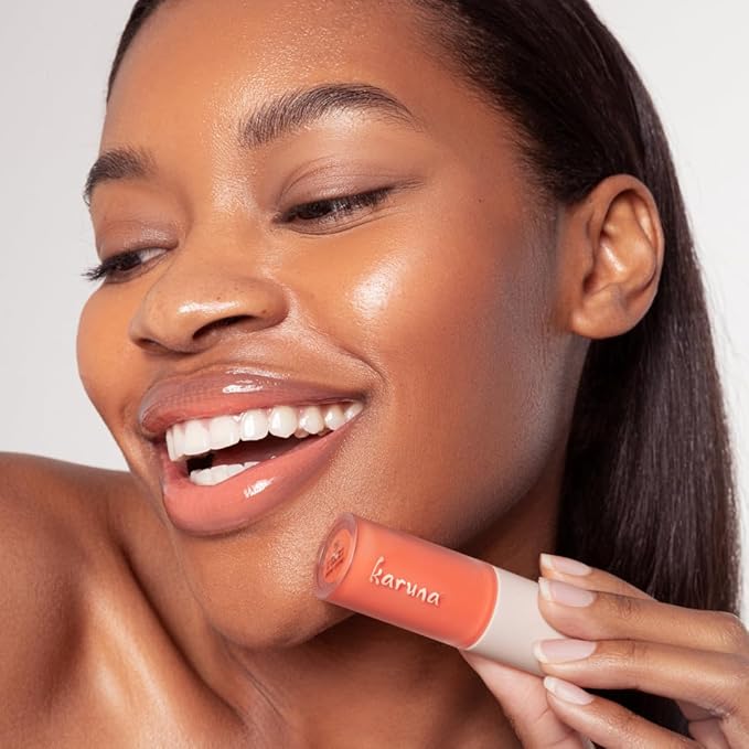Karuna Skin - Tinted Lip Oil, Soothing & Moisturizing Lip Products with Peptides, Antioxidants, Hydrating Flattering Vegan Lip Tint, Pause, 4.8 mL/0.16 fl. oz