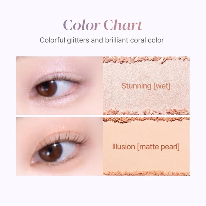Espoir Real Eye Palette All New #4 Chandelier 0.17 oz | Multi-Use Long-Lasting Blendable 8 Colors Natural Glitter Soft veil matte Makeup Eyeshadow Palette for Various Makeup Looks | Korean Makeup