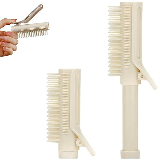 Retractable Hair Root Volume Clips, 2-in-1 Hair Styling Tool, Volumizing Roller Comb for Travel