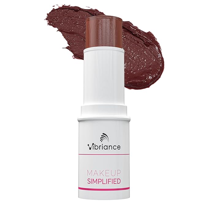 Vibriance Makeup Simplified Radiance Stick - All-in-One Cream Blush, Lipstick, Contour for Mature Skin - Cheek Tint Creme Rouge
