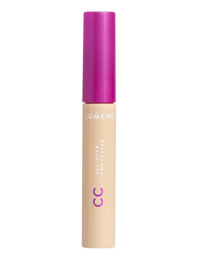 Lumene Under Eye Concealer - CC All-Over Hydrating Concealer with Medium Coverage - Multi-Tasking Under Eye Makeup Infused with Hyaluronic Acid with a Skin-Like Finish - 0.5 Light (0.3 fl oz)